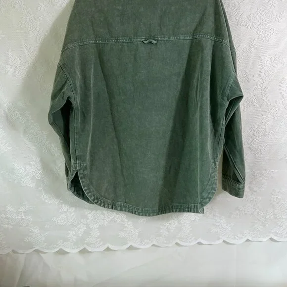 Green Denim Long Sleeved Shirt - Picture 5 of 5